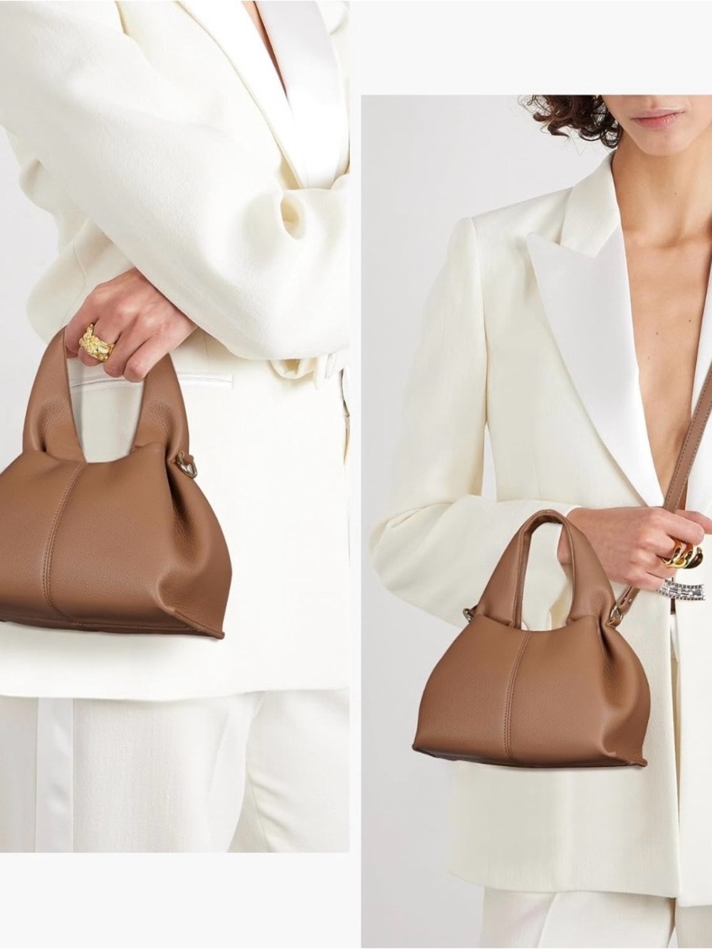 Amazon Brown Mini Leather Handbag